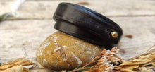 Mens Customizable Brown Leather Wrap Cuff - Handcrafted with Genuine Leather