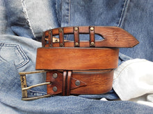 Stylish Leather Belt with Buckle - Brown Fashion Accessory for Men  Women - Perfect X-Mas Gift - Keywords Unique Leather Belt Mens Brown Fashion Accessory Unisex X-Mas Gift
