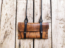 Brown Leather Pouch Bag - Phone Holder Tobacco Case Clutch  More - Sleek and Versatile Design