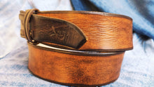 Handcrafted Brown Leather Belt - Perfect Medieval Gift for Him or Her - Mens Accessories by Ishaor