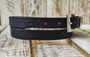 Classic Casual Narrow Black Leather Belt with Silver Buckle for Everyday Wear - Perfect with Jeans