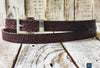 Stylish Brown Leather Belt with Silver Buckle - Perfect for Everyday Wear and Pairing with Jeans