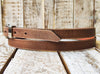 Handcrafted Brown Leather Belt with Silver Buckle - Stylish Unisex Accessory for Men and Women