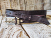 Handmade Grey Narrow Leather Belt with Black Wash Silver Buckle - Stylish Unisex Accessory