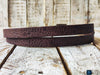 Stylish Brown Leather Belt with Silver Buckle - Perfect for Everyday Wear and Pairing with Jeans