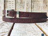 Stylish Brown Leather Belt with Silver Buckle - Perfect for Everyday Wear and Pairing with Jeans