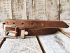 Handcrafted Brown Leather Belt with Silver Buckle - Stylish Unisex Accessory for Men and Women