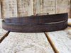 Handmade Grey Narrow Leather Belt with Black Wash Silver Buckle - Stylish Unisex Accessory