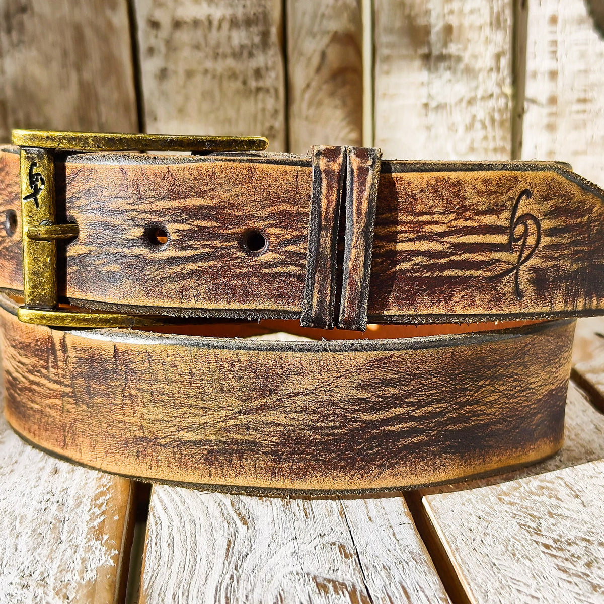 Vintage distressed Leather Waist Belt in Brown with  Lace Asymmetrical Wide Leather Belt, V-shaped Brown Leather Belt  main image 2
