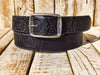 Handmade Leather Belt - Motorcycle Gear Design - Steampunk Style - Ishaor - 36cm