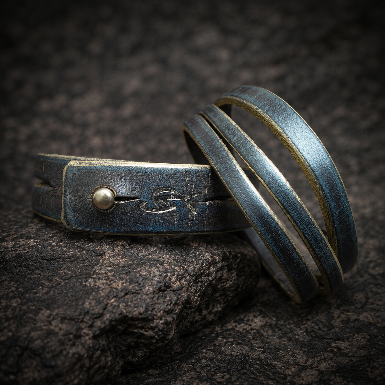 Light Blue Brown and Gold Color Bracelet For Women