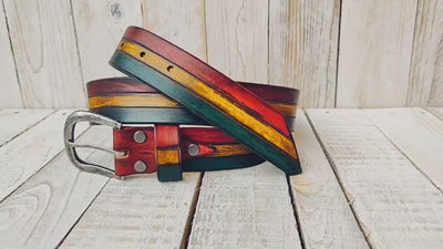 Handmade Rasta Belt with Authentic Rasta Colors