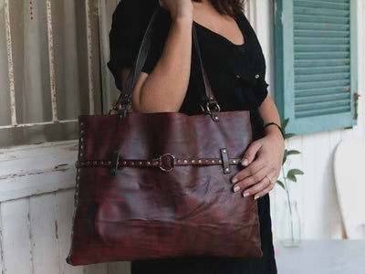Red Leather Bag, Custom leather bag, Leather Bag , Red Tote Bag, Red Leather  Bag,Gift for wife, Gift For Her, Unique Gift, Unique Bag