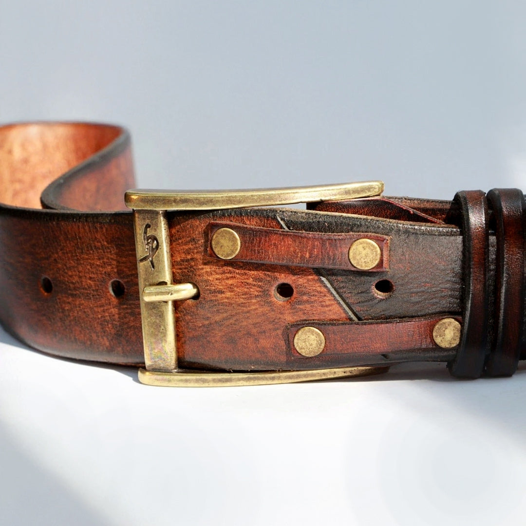 Brown Leather Belt By Ishaor  The  Perfect  Gift for men