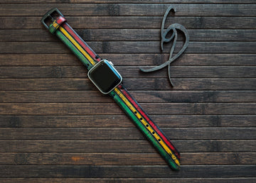 Apple Watch Band - Rasta Leather