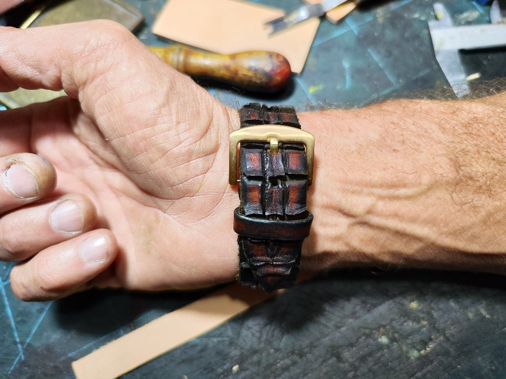 Apple Watch Band - Crocodile Leather