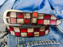 Slots belt - Red & White