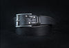 Black leather belt 3.6 with long tail