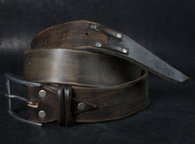 Two Pieces Belt - Dark Brown