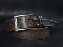 Two Pieces Belt - Dark Brown