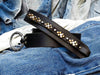 Ring belt with rivets - Black