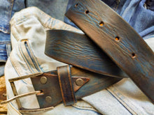Blue vintage belt