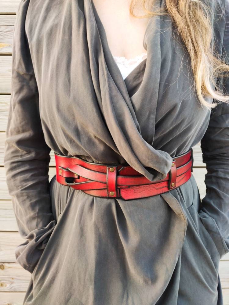 Red Belts, Waist Belt, Leather Belts, Woman's Belt, Women's Leather Be –  ISHAOR