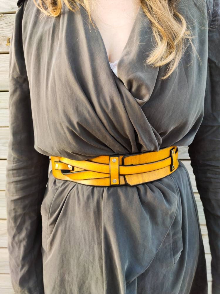Yellow Belt, Waist Belt, Leather Belts, Woman's Belt, Women's Leather Belts, Dress Belt, Gift For Her, Leather Waist Belt, Unique Gift