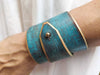 Turquoise bracelet, Leather Wrap, women's Bracelet, Leather Bracelet,Wrap Bracelet, Luxury bracelet, Wide bracelet, Boho Bracelet,Handmade
