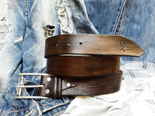 Simple Leather Belt - Dark Brown