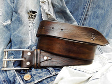 Simple Leather Belt - Dark Brown