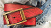 Men's Leather Belt, Red Belt, Mens Leather Accessories, Custom Leather, Genuine Leather, Leather Belt, Men's Belt, Belt for Him