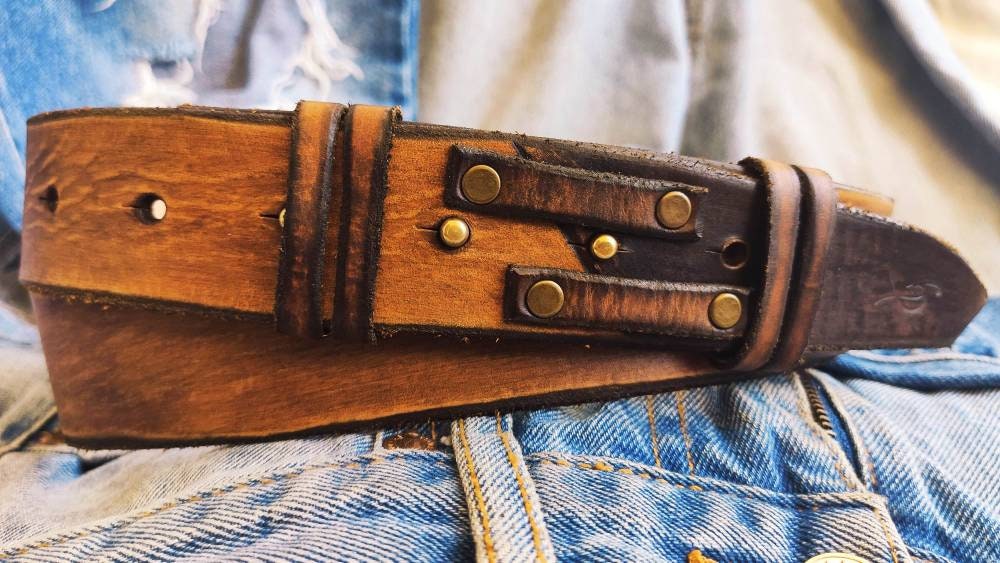 brown leather belts