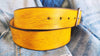 Men's Leather Belt, Yellow Belt, Belt For Jeans, Custom Leather belt, Genuine Leather, Leather Belt, Men's Belt, Belt for Him, Ishaor