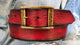 Men's Leather Belt, Red Belt, Mens Leather Accessories, Custom Leather, Genuine Leather, Leather Belt, Men's Belt, Belt for Him