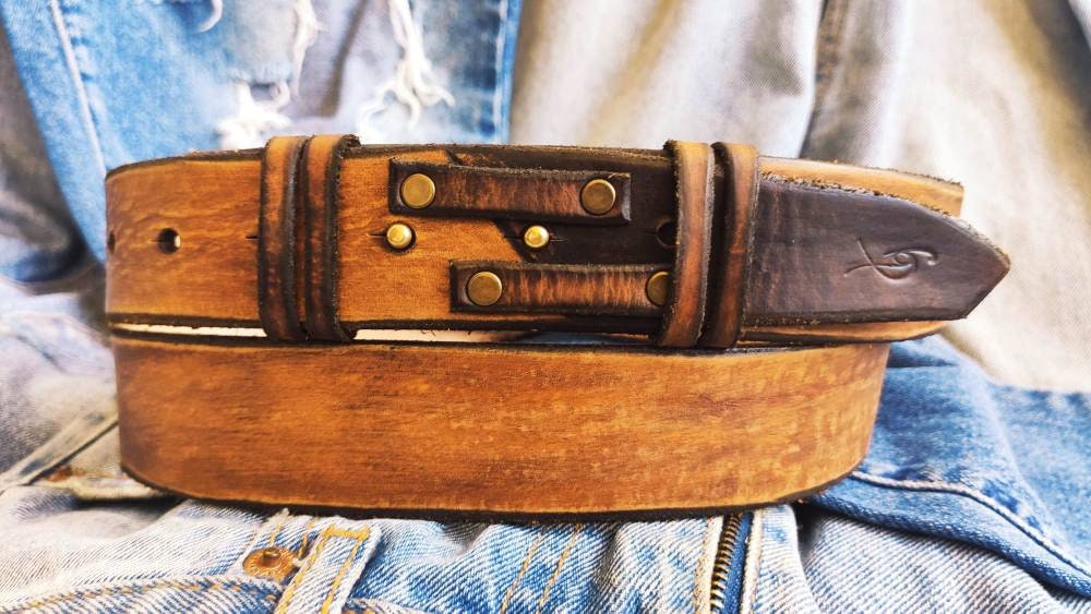 Custom Leather Beltmen's Leather Beltmen's Beltfor 