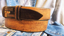 Two Pieces Belt (Narrow) -  Brown & Dark Brown