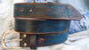 Men's blue Leather vintage style Belt, Custom Men's Leather Accessories and belts for him.