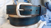 Men's blue Leather vintage style Belt, Custom Men's Leather Accessories and belts for him.