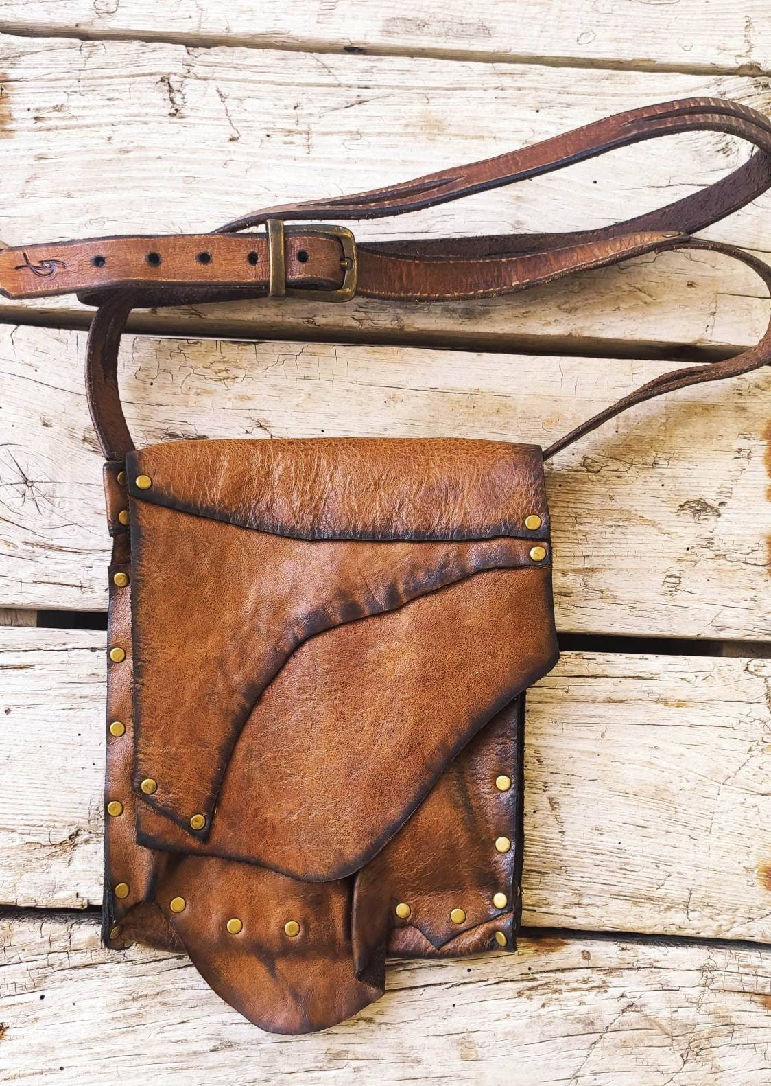 Vintage Master Hand-Tooled Genuine Leather Purse Hand bag Over Shoulder  Natural | eBay