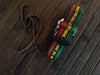 Apple Watch Band Rasta Leather Personalized handmade Leather Apple Watch Band 45 mm, 44mm, 42mm 41mm 40 mm and 38 mm Jamaican iwatch colors