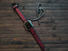 Apple Watch Band - Red Leather With black wash and Edges Genuine Leather Apple Watch Band 45 mm, 44mm, 42mm, 41mm, 40 mm and 38 mm