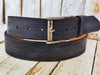 Artisan Handmade Brown Leather Belt with Vintage Finish - Versatile Color-Matching Accessory