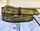 Vintage Black and Gold Leather Belt A Touch of Western Chic