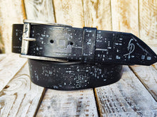 Upgrade Your Style: Black Leather Belt with silver E-Stamp and silver removable buckle by  Ishaor