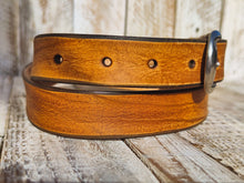 Classic Casual light brown Narrow Leather Belt with Silver Buckle for Everyday Wear - Perfect with Jeans