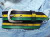 Stripes Belt - Black Green and Yellow